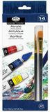 Royal & langnickel Acrylic Paint Set 12 Colors + 2 Brushes