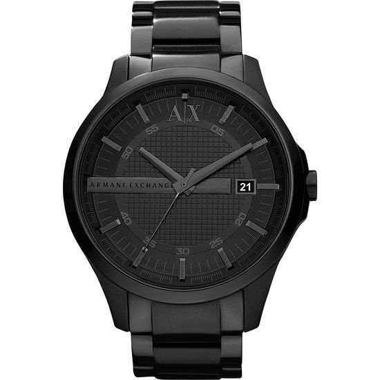 Armani Exchange Hampton AX2104 Herenhorloge Zwart 46 mm - Herenhorloge