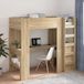Maison Exclusive - Cadre de lit superposé avec bureau Chêne Sonoma 90 x 190 cm