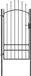 vidaXL Portail Woerden Acier Noir 1x2m
