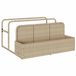 vidaXL Opbergzak voor aan het zwembad, beige, 110x100x57 cm, polyrotan