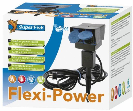 SuperFish Flexi Power Stekkerdoos - 8715897020971
