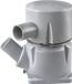 VETUS MGP102102 Polyester pompe à eaux noires avec entrée Ø 102 mm et sortie Ø 102 mm Gris