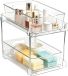 Non-branded Under-mount Organizer - Kitchen Rack Cabinet Rack - Space Saving - Double Layer System - 32 x 20 x 11 cm - Transparent