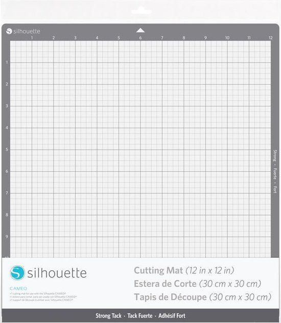 Silhouette Cameo Snijmat Strong Tack 30 x 30 cm Grijs/Wit