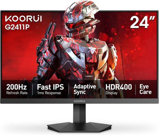 KOORUI G2411P - 24 Inch - Full HD IPS Monitor - 200 Hz - 1ms