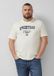 s.Oliver - Heren - Piqué T-shirt met kledingstukverf - Ecru - 5XL