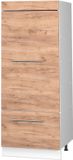 Vicco Opbergkast Fame-Line, Goudkleurig Eiken/Wit, 60 cm