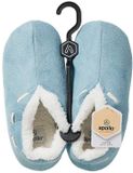 Apollo Spaanse sloffen/pantoffels - dames - lichtblauw - polyester - zachte voering 39-40