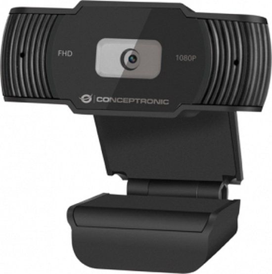 Conceptronic AMDIS04B Webcam - 1080p - USB 2.0 - Zwart