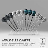 KOTO darts 12 Holes Darts Display - Dartpijl Houder - Wit