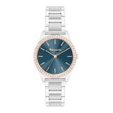 Tamaris Dameshorloge - Kleine, Sportief-Elegant Polshorloge 30Mm, Band Van Roestvrij Staal, Zirkonia Stenen 3 Atm Waterdicht - Verschillende Kleuren