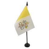 AZ FLAG Tafelvlag Vaticaanstad 15x10 cm Polyester 100D Plastic Voet