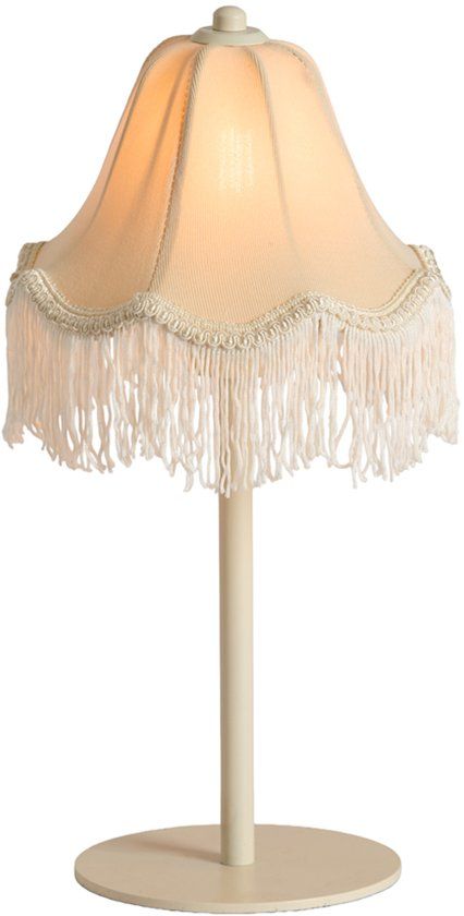 Light & Living Tafellamp ELYA crème Ø19x40 cm