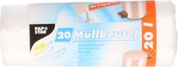 Papstar Afvalzakken - 20 stuks - 20 liter - Transparant