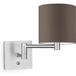 Home sweet Home Bol wandlamp swing bling Ø 16 cm - taupe