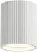 Artdelight Plafondlamp Toulouse ribbel Ø 11 cm gips wit