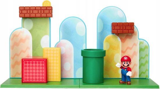 Jakks Pacific Super Mario Mockup Acorn Plains Speel Set - Speelfiguren | 85991-PKR1