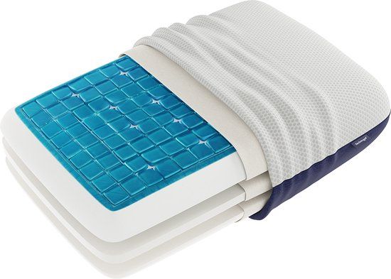 Technogel Adjustable Deluxe Pillow - 66x40 cm - 13 cm - Sea Green