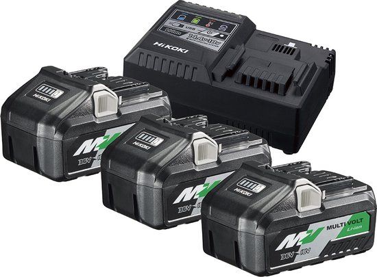 HiKOKI UC18YSL3WB3 36V Li-Ion MultiVolt Accu Starterset (3x 8,0Ah) incl. lader