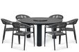 De Laan Projects De Laan Granada/Arancia 150 cm dining tuinset 7-delig