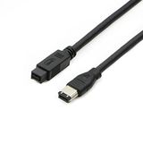 PASOW FireWire 800 tot 400 9 naar 6-pins kabel (9pin 6pin) 6FT, IEEE 1394 Firewire 800 9-pin/6-pins kabel 6 voet (9 pin naar 6 pins)