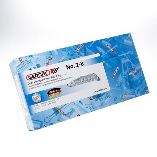 Gedore Dubbele ringsleutelset 8-delig 6 - 22 mm - 6030580