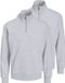 Jack & Jones Heren sweattroyer 2 pack Bradley light grey melange XXL