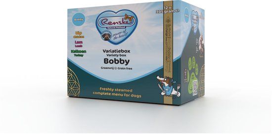 Renske Vers Vlees Graanvrij Hondenvoer - Kalkoen, 12x395g