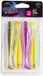Fox Rage Slick Shad UV Mixed Colour Pack – 4 Stuks UV GP; SD; PR; BB; BF 13cm