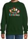 Bellatio Decorations Bol Foute kersttrui / sweater dierenvriendjes Merry christmas groen voor kinderen - kerstkleding / christmas outfit 98/104