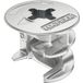 Häfele Boîtier pour connecteur Minifix 15 zinc moulé sous pression avec bordure de protection à partir d'une épaisseur de bois de 16 mm, 15R/34