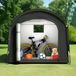 Unyqoos® tente de vélo imperméable en tissu Oxford 210D, 200x165x80 cm – Espace pour 2-3 vélos ou motos, poteaux renforcés, ventilé, pliable à 45x19x19 cm
