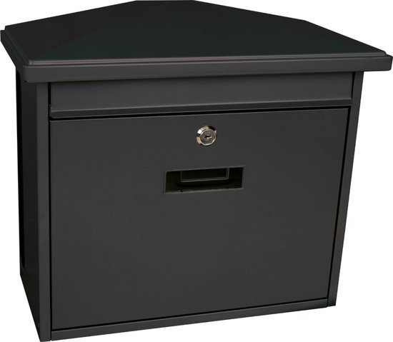 V-Part Wandbrievenbus Zamoran - Antraciet - Metaal - 39.2 x 20.5 x 34.5 cm