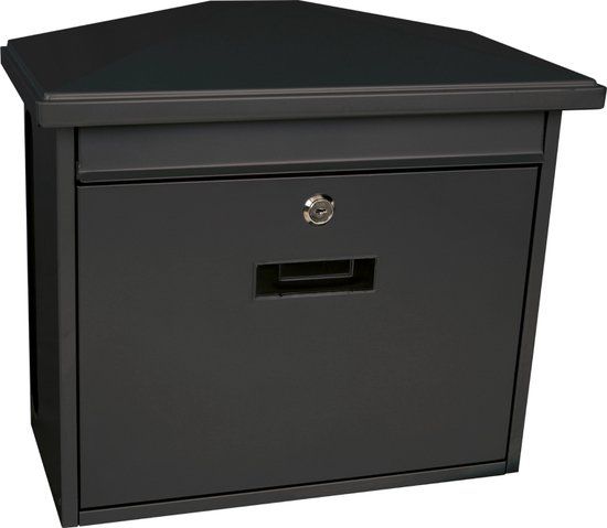 V-Part Wandbrievenbus Zamoran - Antraciet - Metaal - 39.2 x 20.5 x 34.5 cm