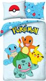 Pokémon Dekbedovertrek Starters 140 x 200 cm (70 x 90 cm)