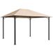 Quick-star Pavillon de jardin en métal Nizza 3x4m tente de réception sable