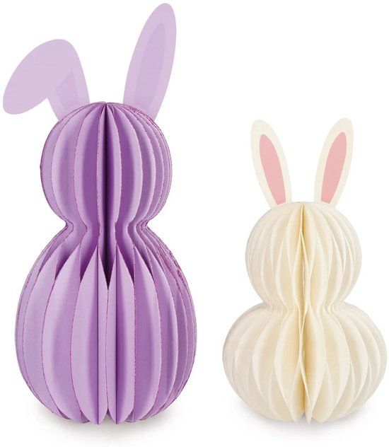 Legami - Opvouwbare Papieren Bunnies (2set) - Hoppy Easter
