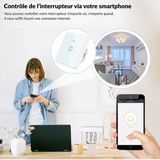 Silumen Interrupteur sans fil plastique noir