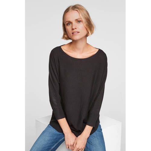 Q/S by s.Oliver Loose Fit Trui Zwart