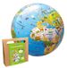 Caly Globe Mijn opblaasbare wereldbol "Les animaux" Frans ref 057KF