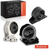 Silentbloc moteur Silentbloc moteur - 3 silentblocs moteur, avant et arrière - Convient pour Mitsubishi Eclipse II D3A 2000 GS/GT 16V - Remplacement des numéros de pièce 3S4Z6038BA, 5S4Z6038BB, A4601, AV616P082CA