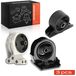 Silentbloc moteur Silentbloc moteur - 3 silentblocs moteur, avant et arrière - Convient pour Mitsubishi Eclipse II D3A 2000 GS/GT 16V - Remplacement des numéros de pièce 3S4Z6038BA, 5S4Z6038BB, A4601, AV616P082CA