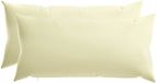 vidaXL Kussensloop 2 stuks HEERLEN Crèmekleurig 40 x 70 cm Polyester