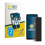 BROTECT - privacy screenprotector voor General Mobile GM 26 Pro 5G - Folie Beschermfolie Blauwlichtfilter 2 Stuks
