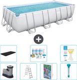Bestway Rechthoekig Power Steel Zwembad - 549 x 274 x 122 cm - Grijs