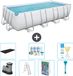Bestway Rechthoekig Power Steel Zwembad - 549 x 274 x 122 cm - Grijs