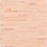 vidaXL Tafelblad vierkant 60x60x2,5 cm massief beukenhout