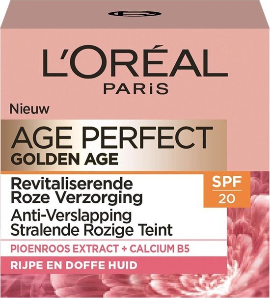 L'Oréal L 'Oréal Paris SPF 20 Perfect Golden Age Vochtinbrengende Crème, 50 ml