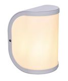 WatioWave Buitenlamp, 1 x E27, 60 W, aluminium, wit, IP44 Segga